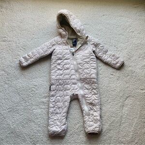 The North Face 12 - 18 Mo Quilted Beige Baby Bunting / Snowsuit